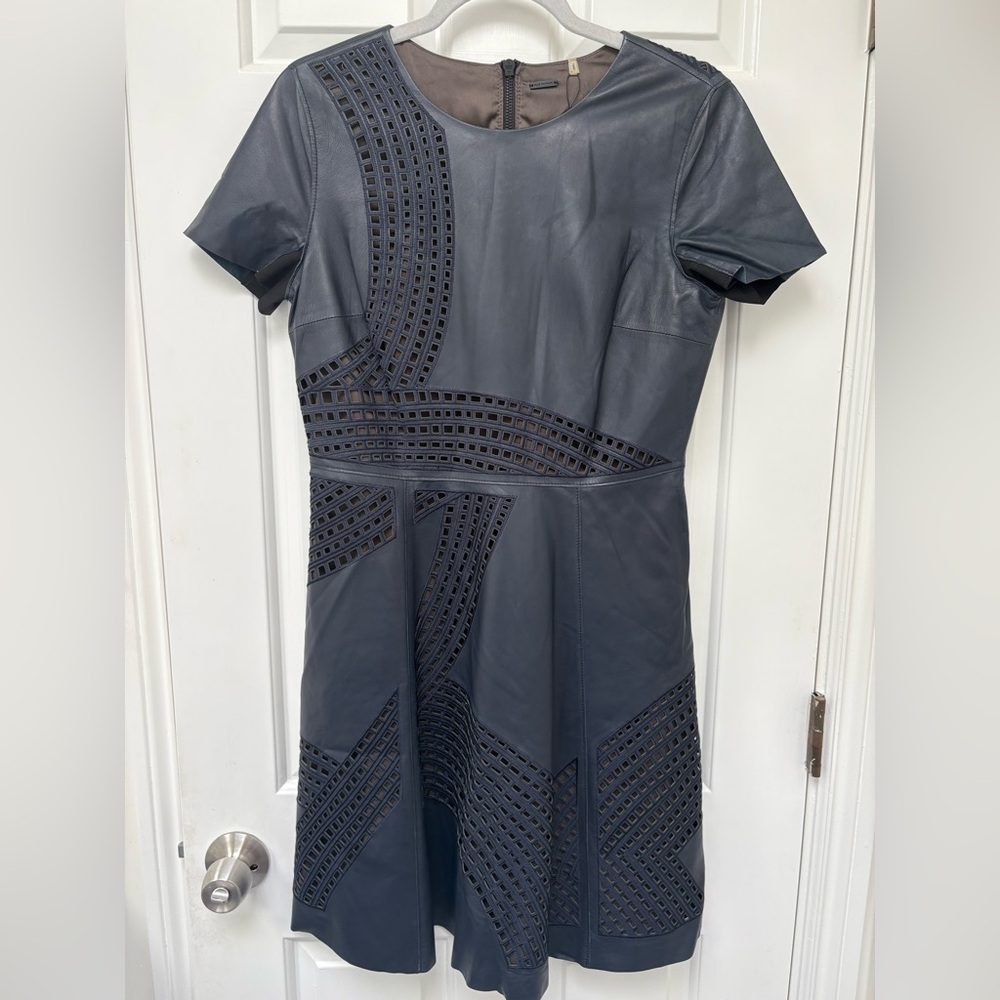 Elie Tahari Leather Dress